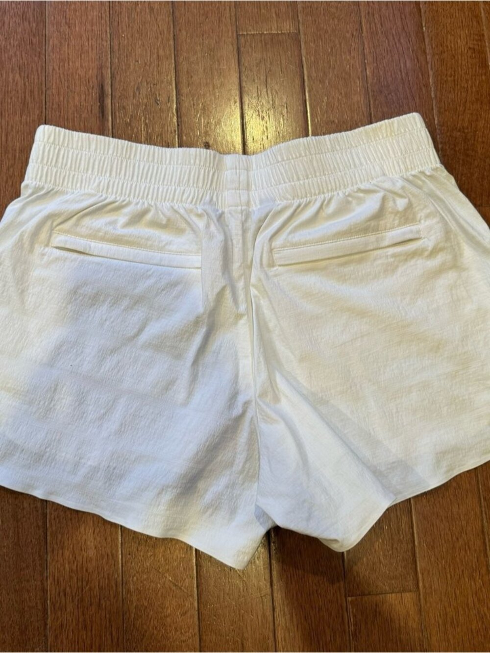 White Athletic Shorts - Picture 2 of 2
